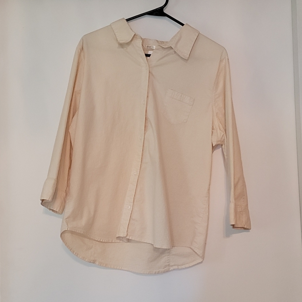 Tiny fit stretch button up blouse